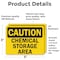 Signmission Chemical Storage OSHA Caution Sign, Vinyl Decal, 5in W x 3.5in L, 2PK OS-2PACK-CS-D-35-L-19124 - alternate 5